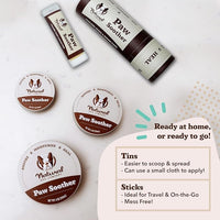 Natural Dog Company Paw Soother Balm & Wax for Dogs 4 oz Tin – Organic Moisturizing Relief for Dry, Cracked Paws, Lick - Safe–Repairs & Heals–Protects Against Extreme Weather – Coconut Oil & Vitamin E