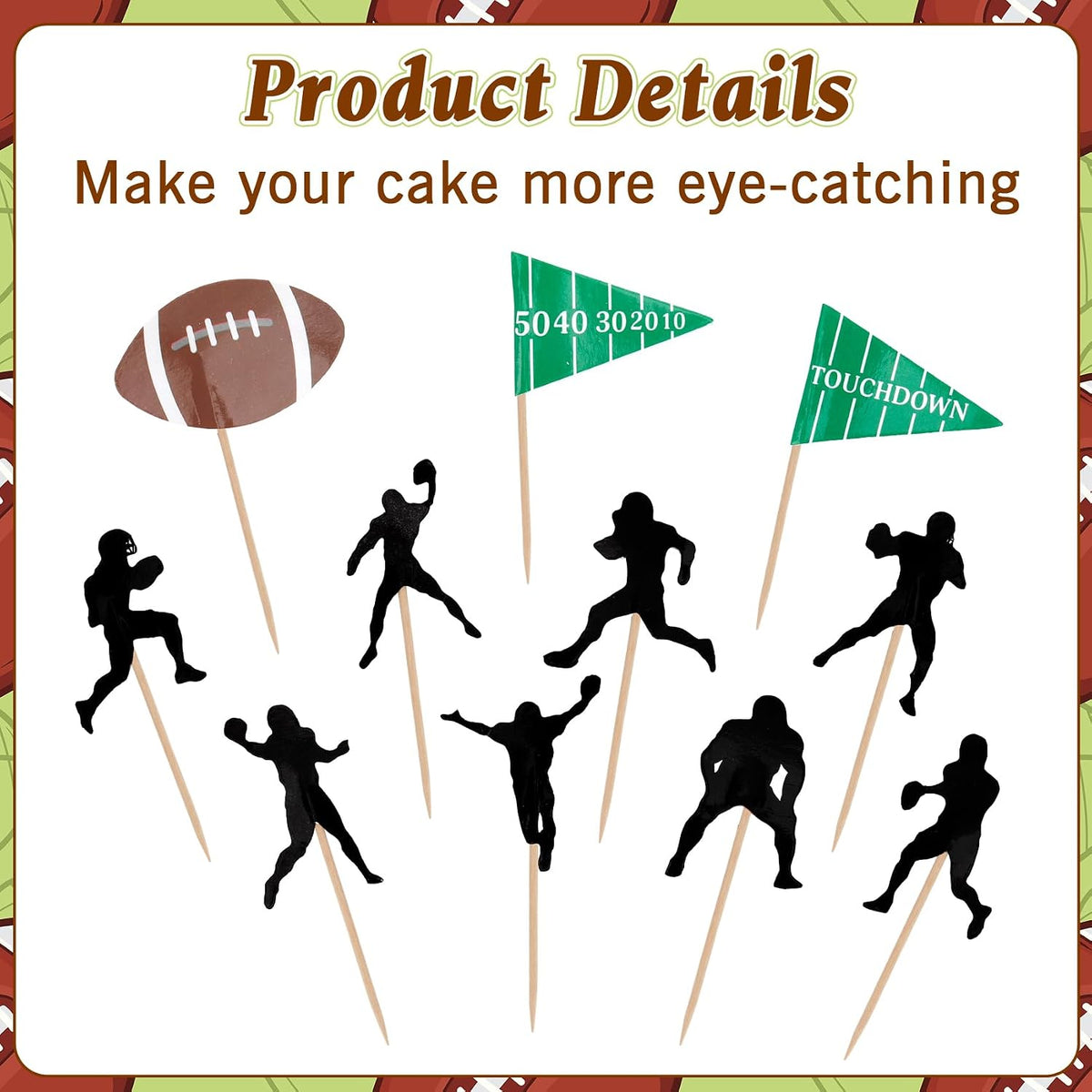 12 black glitter Halloween bat cupcake toppers in 4 patterns on cupcakes - view 20