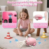 Pbooo Crawling Crab Baby Toy - Light Pink Octopus - image 4