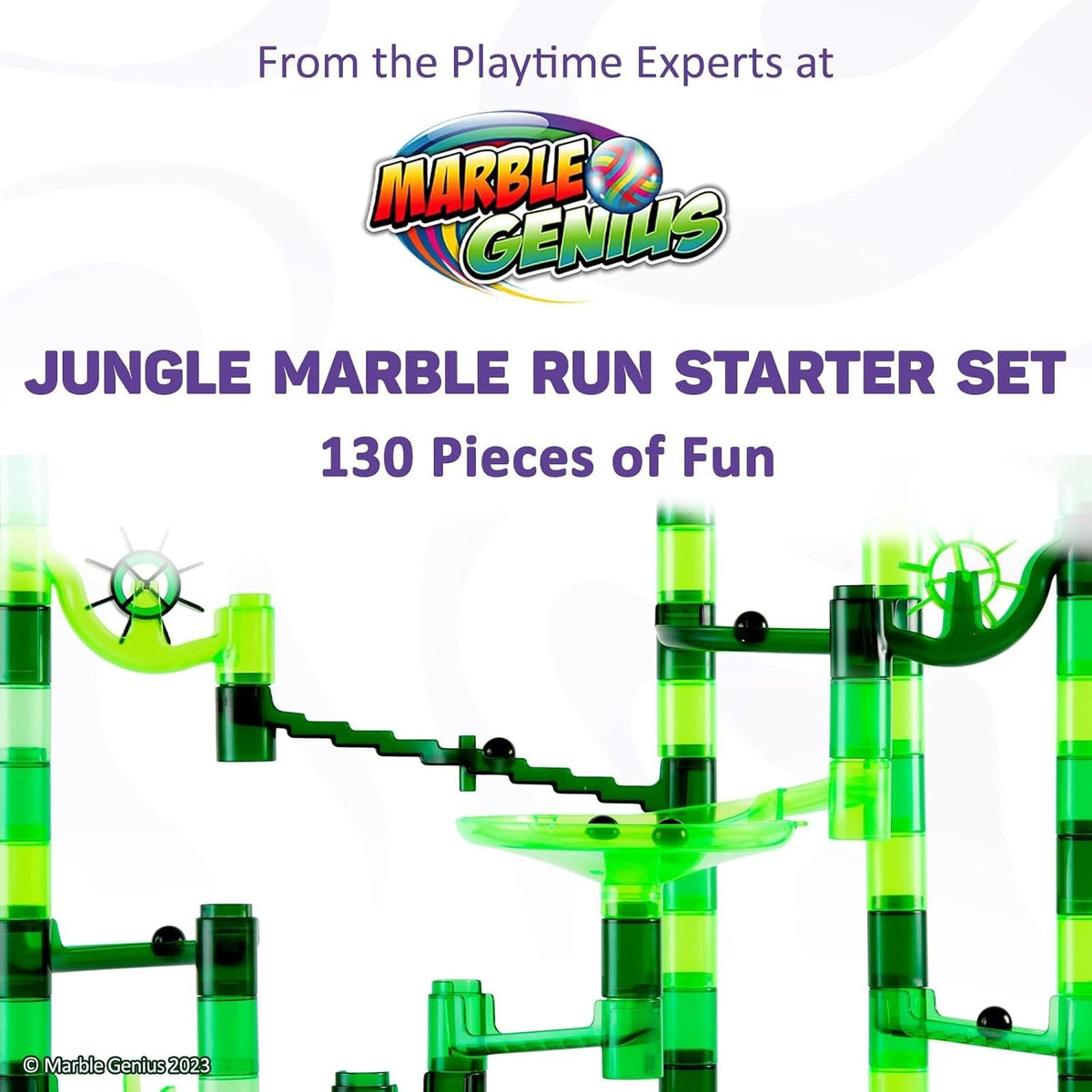 Marble Genius Marble Run Starter Set STEM Toy for Kids Ages 4-12 – Fun for Kids & Family - Jungle - image 2