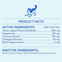 Native Pet Pain Relief for Dogs - Collagen for Dogs Promotes Joint Health, Reduce Inflammation & Stiffness - Senior Pup Joint Supplement - Natural Pain Reliever for Active & Aging Pets - 120 Chews