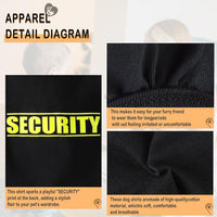 Discover Cozy Cotton Canine Wear: Soft, Lightweight - M-(8~14lb) | Chest(~18.1") / Grey-Security - image 3