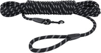 Hi Kiss Dog/Puppy Obedience Recall Training Agility Lead - 30 Feet / U2:Black-Diam 1/2"