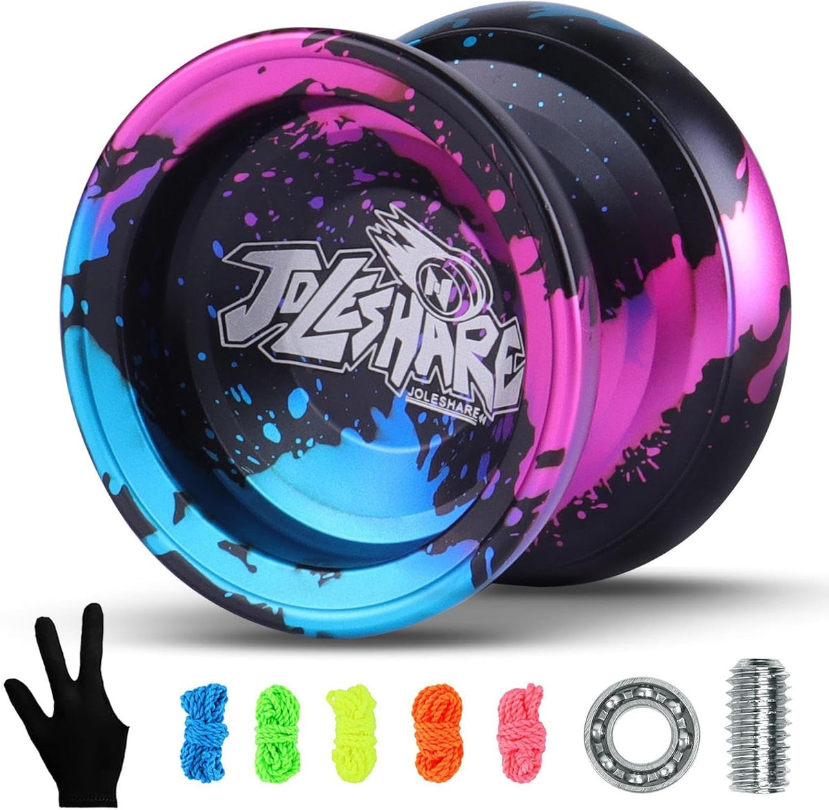 LESHARE X2 Dual-Mode Yoyo for Advanced Players & Teens Beginners – Fun for Kids & Family - Red black blue