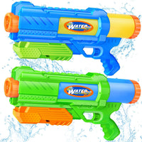Super Water Gun for Kids Adults: 2 Pack Super Water Gun Soaker 1200cc - Green Blue