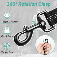 rabbitgoo Tactical Dog Leash, Heavy Duty Training Bungee Lead – Essentials for Dogs - Black / Max: 6ft - image 3