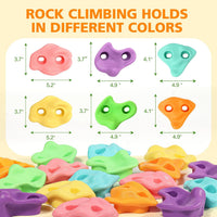 TOPNEW 12 Ninja Tree Climbing Holds for Kids Climber - 12 Pcs Pastel Color 1 - image 3