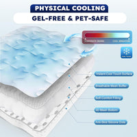 Cooling Dog Mat Large, Breathable 3D Mesh No-Gel Pad - Blue / 36" * 23" - image 2