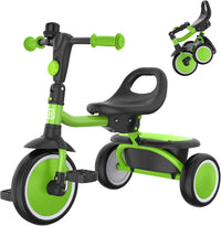 besrey Toddler Tricycle with Bell - Grass Green