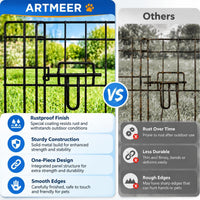 Artmeer 24"H Dog Playpen with Door & Octagonal Top Cover - 8-Panel 24"W x 24"H Playpen - image 2