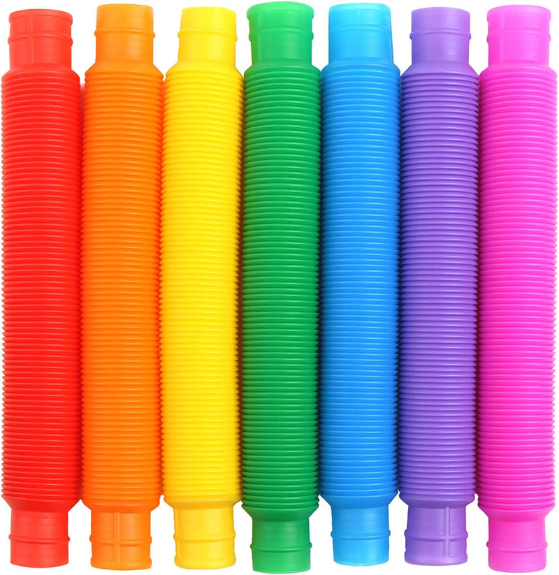 FINGOOO 7 Pieces Jumbo Pop Toobs Fidget Toys