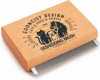 Deshedding Brush for Cat & Small Pets – Essentials for Cats - yellow / Small for cat
