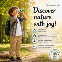 Binoculars for Kids, Perfect Toy for Little Boys and Girls - Mint Green - image 2