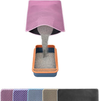 Cat Litter Mats-Extra Large 47''x36'' Litter Trapping Mat for Cat-XXL - Pink-M 32x22 inch