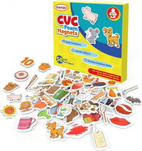 Kasfalci CVC Word Magnets for Toddlers 1-3 - CVC
