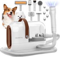 HEAPETS Dog Grooming Vacuum Kit - White