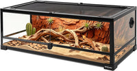 REPTI ZOO Full Glass 35 Gallon Reptile Tank
