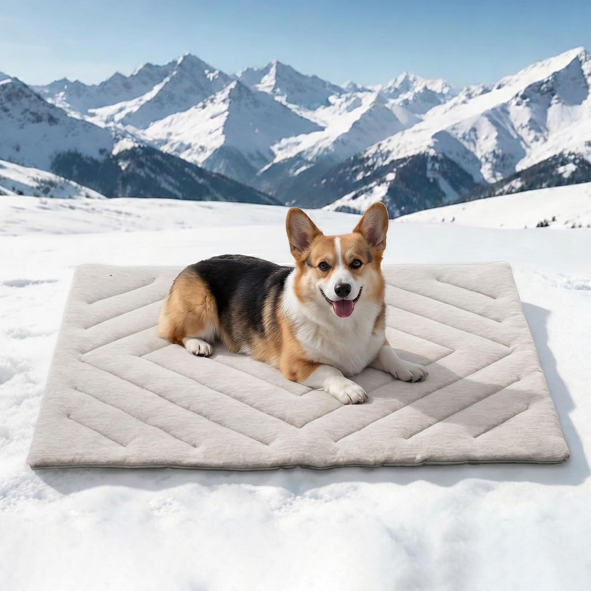 Dog Cooling Mat Self Coolings Foldable Cooling Pad for Dog in Summer - GRAY / Large-48"L x 28"W - image 2
