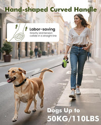 Pecute Heavy Duty Retractable Dog Leash 26ft for Large Dogs – Essentials for Dogs - Green / 26ft| up to 110 lbs - image 3
