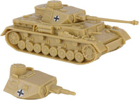BMC Classic Toy Soldiers WW2 German Panzer IV tank in charcoal gray plastic - view 4