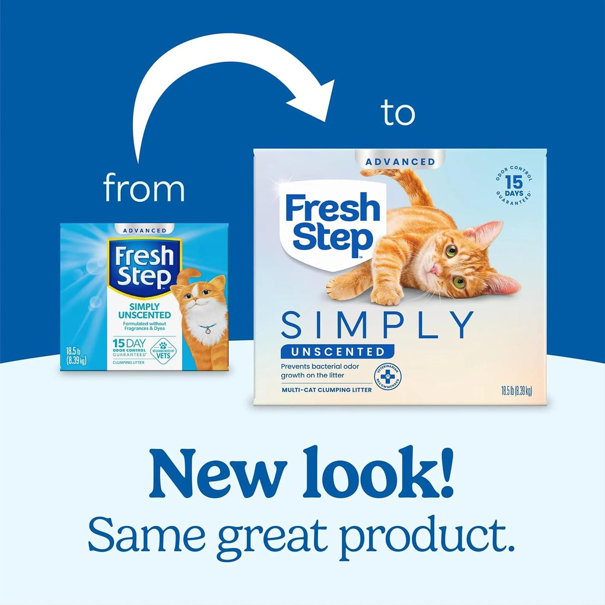 Fresh Step Advanced Simply Unscented Multi Cat Clumping Cat Litter - New! Advanced Unscented / 18.5 lb - image 2