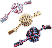 Mammoth Pet Products Flossy Chews Color Monkey Fist Ball with Rope - Colossal 25" / 1 - image 4