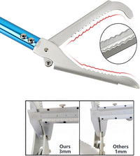 60in Snake Catcher Tongs Reptile Grabber Zigzag Wide Jaw Handling - 39inch Snake Tong - image 3