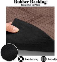 Dog Food Mats for Floors Absorbent, Pet Cat Food Mat - L(17"×30") / 01-Brown - image 4