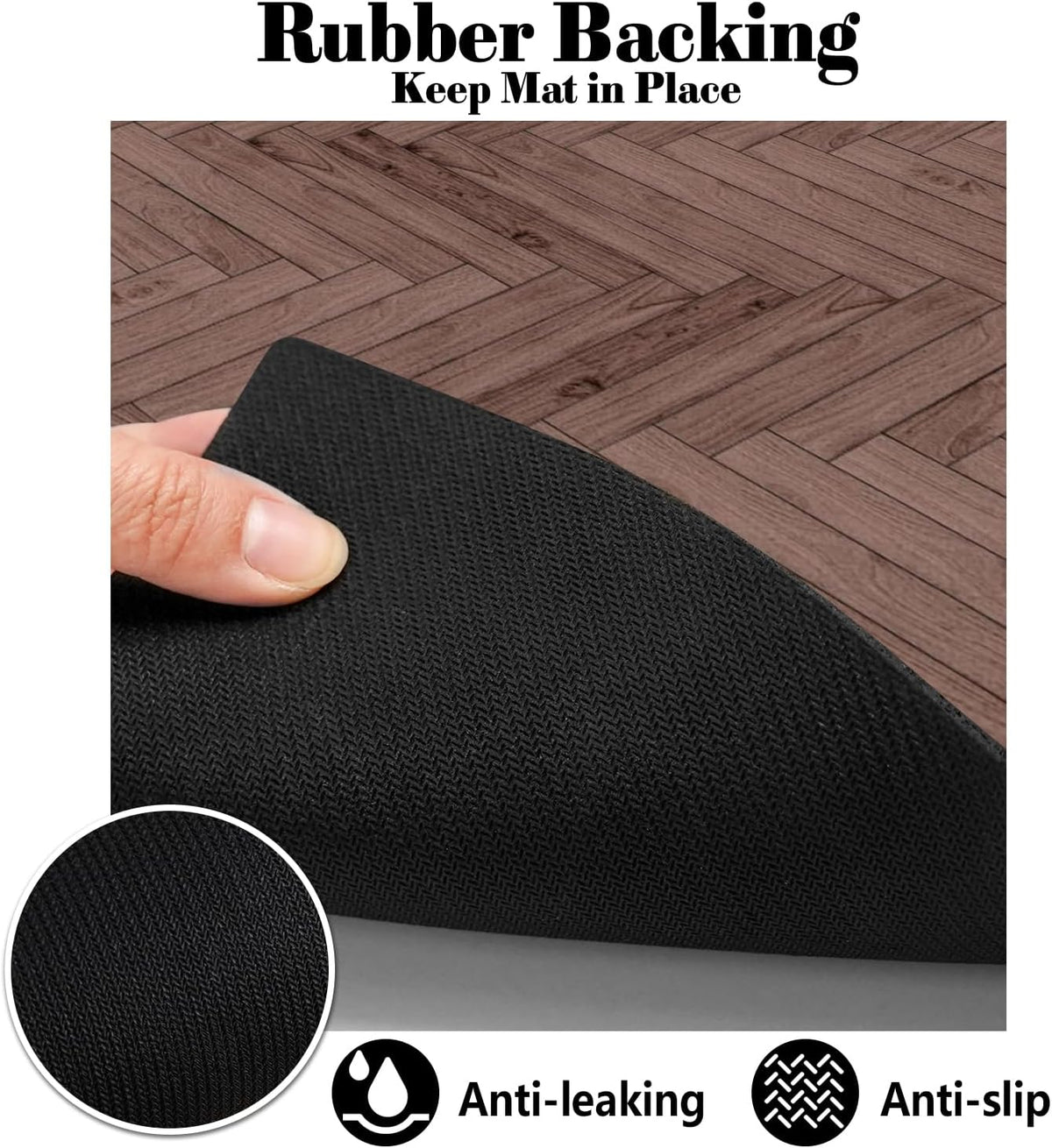 Dog Food Mats for Floors Absorbent, Pet Cat Food Mat - L(17"×30") / 01-Brown - image 4
