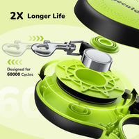 Retractable Dog Leash with Chew Proof Extender, 18 - Green (chew proof) / 16ft | 66 lbs max - image 4