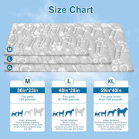 BEAUTYZOO Upgrade Dog Cooling Mat Extra Large, Reversible Self-Cooling Mat for Dogs, Thicken Pet Ice Cool Pad Blanket for Summer Kennel Sofa Bed Floor Car Seat, Machine Washable&Foldable, 48"x28"