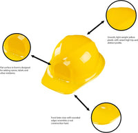Super Z Outlet 12 Pack Yellow Construction Hard Hat Plastic Birthday - image 4