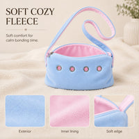 Cat Sling Carrier for Cats and Kittens - Blue-Small - image 3