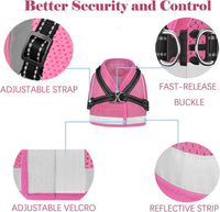Cat Harness and Leash Set - Pink / S (Chest: 9" - 11") - image 3