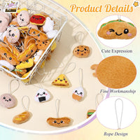 Libima 150 Pcs Mini Stuffed Animals Keychain, Plush Toys - 120 / Dessert - image 3
