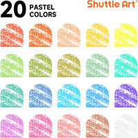 Tempera Paint Sticks, 15 Colors Solid Tempera Paint for Kids - 20 Pastel Colors - image 3