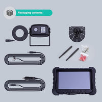 Digital Wireless Backup Camera System, 720P Reverse Camera Wireless with Infrared Night Vision and Wide Viewing Angles, 7 inch Wireless Monitor Split Screen for Trailer, RVs, Camper, 5th Wheel, etc