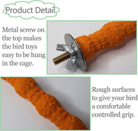 3PCS Bird Perch Parrot Stand Cage Accessories Natural Wooden Stick - 10PCS,6.29inch - image 4