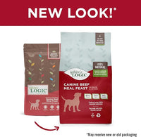 NATURE'S LOGIC Dry Dog Food - 100% Natural - No Synthetics - for All Ages, Sizes, Breeds - Free from Common Allergens, High Protein - Beef Meal Feast, 25lbs