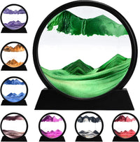 rysnwsu 3D Dynamic Sand Art Liquid Motion - Green / 12''