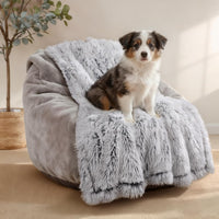 Luciphia Calming Waterproof Dog Blanket - Mist Grey / 40"x50"