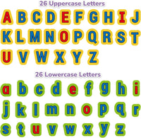 CHEFAN 104 piece felt alphabet letters set in bright colors, uppercase and lowercase - view 4