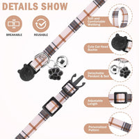 Breakaway Cat Collars with Bell - Plaid - image 2