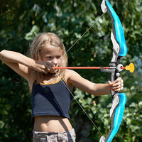 TEMI Bow and Arrow Set for Kids - Archery Toy Set - LED Light Up with Suction Cup Arrows, Target & Quiver, Indoor and Outdoor Toys for Children Boys Girls