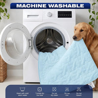 Cooling Dog Mat Large, Breathable 3D Mesh No-Gel Pad - Blue / 36" * 23" - image 4
