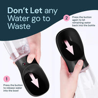 MalsiPree Dog Water Bottle Dispenser, Leak-Proof - Black / 12oz - Standard - image 4