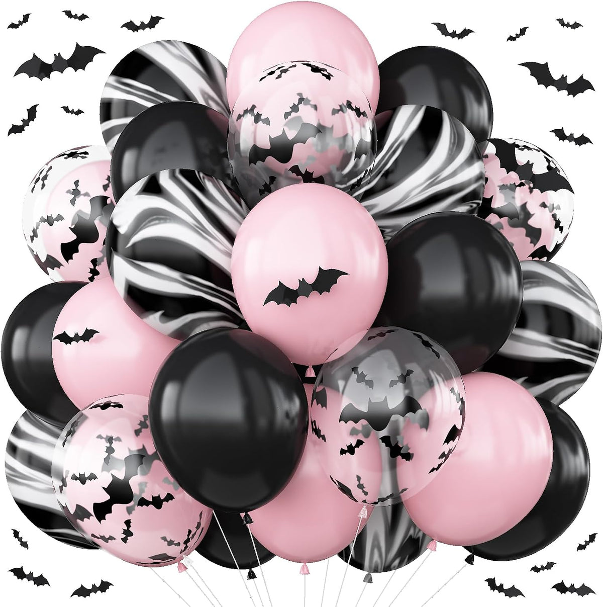 HILAVO Toy Inspired Story Balloons - Pink Black Bat / 35PC