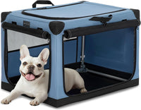 PETSFIT 36" Soft Portable Dog Crate - 26.0"L x 19.0"W x 18.0"H / Blue