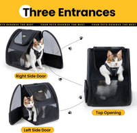 Conlun Cat Backpack Carrier for Small Dogs and Cats Fit Up to 15 Lbs - Black - image 3