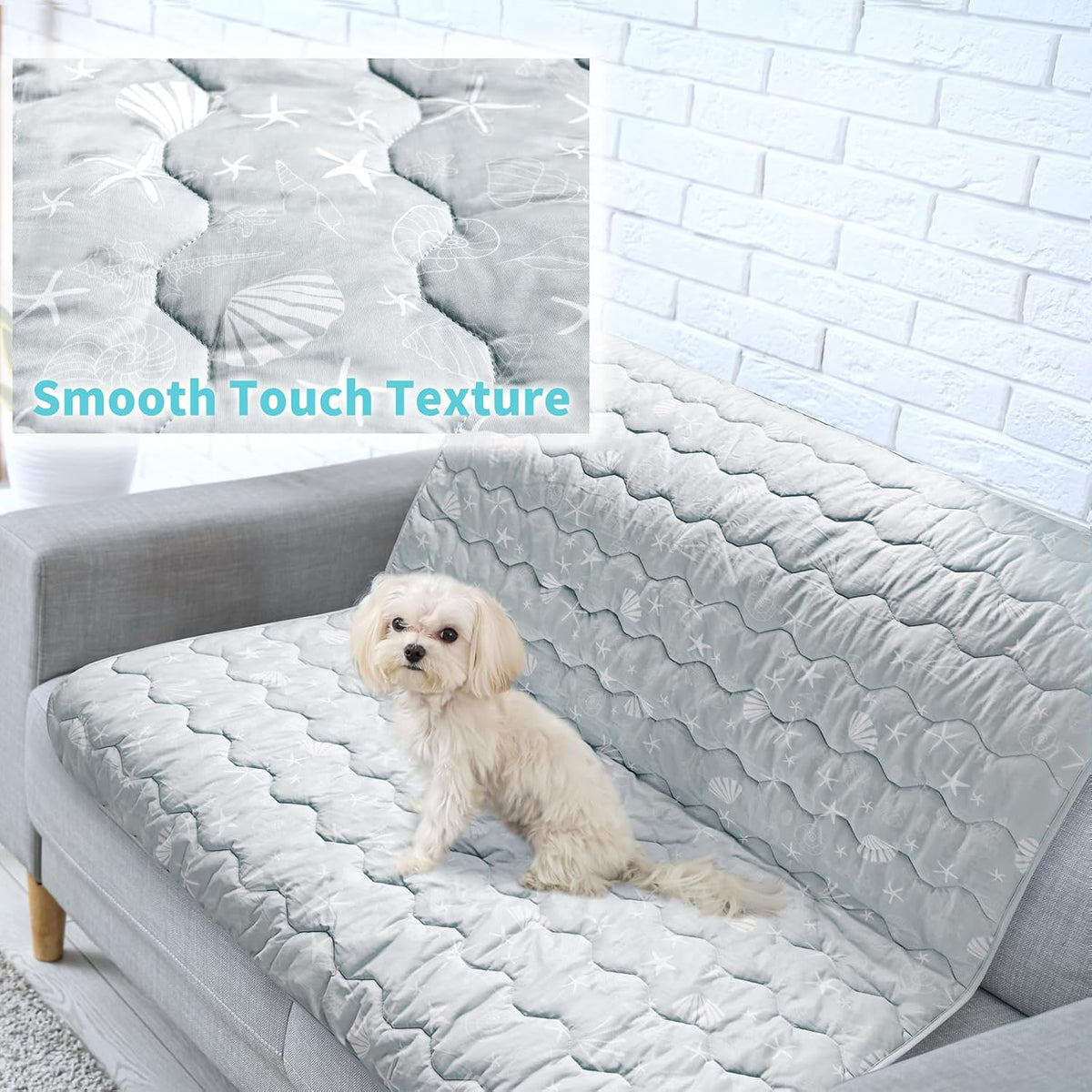 NWK Dog Cooling Blanket Q-Max>0.345 for Summer – Essentials for Dogs - Misty Gray / M (30''x 40'') - image 4